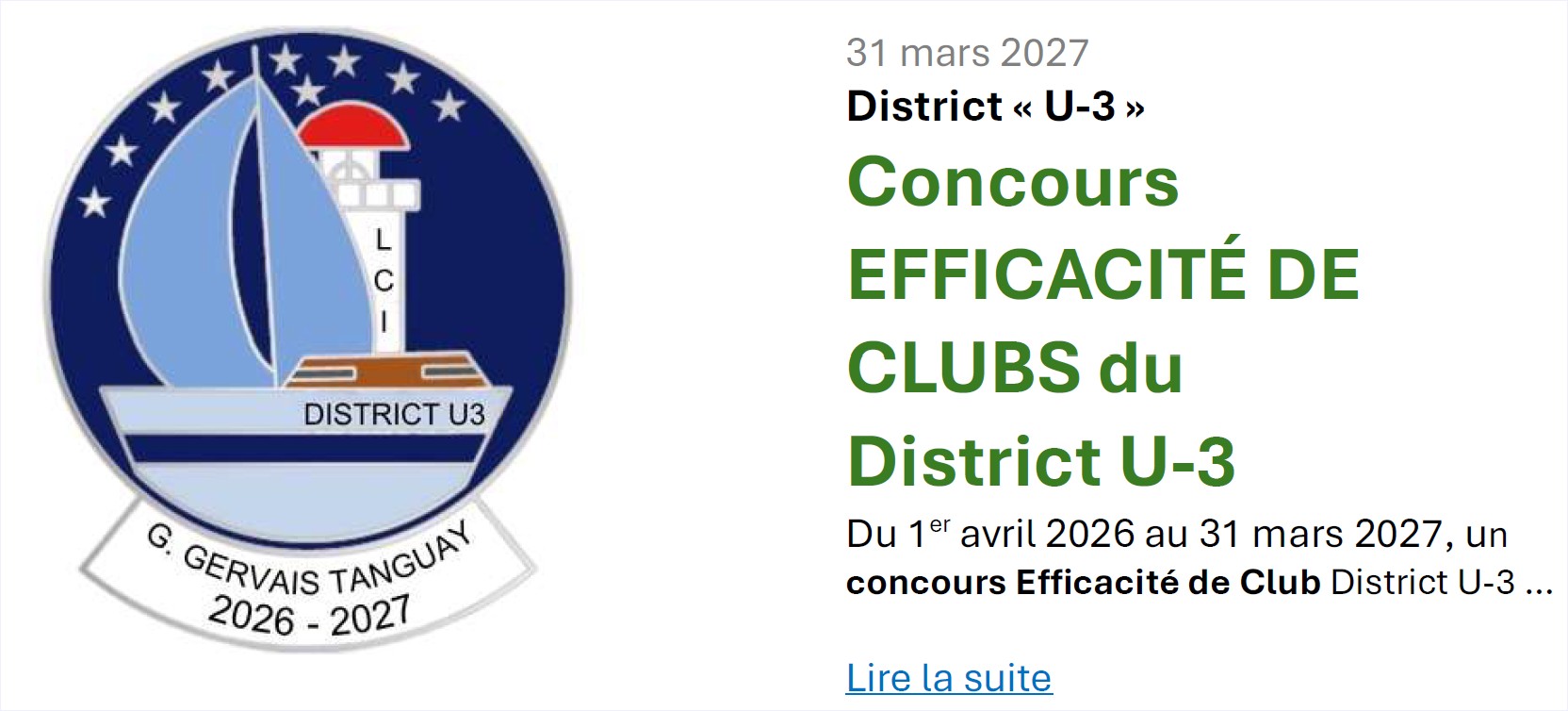 Efficacité de Clubs